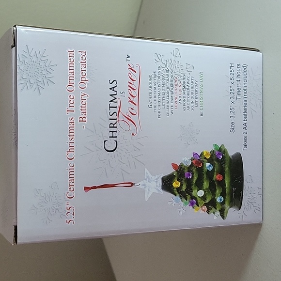 Brand new in a box Christmas is forever ornament which it is a christmas tree. - Picture 1 of 4